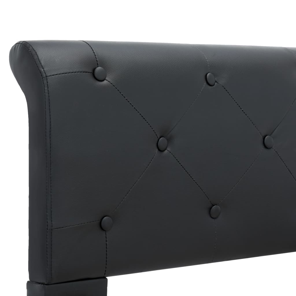 Giroletto Nero in Similpelle 100x200 cm | homemem39