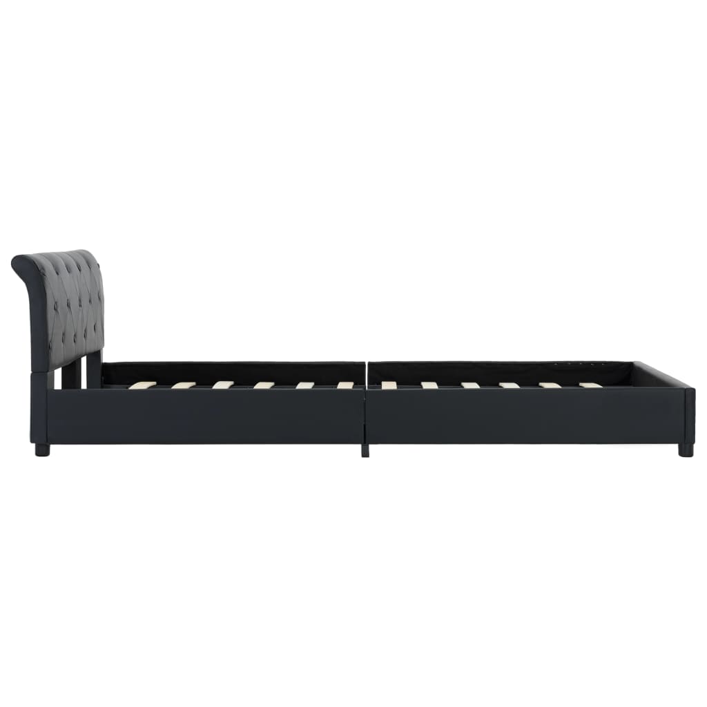 Giroletto Nero in Similpelle 120x200 cm | homemem39