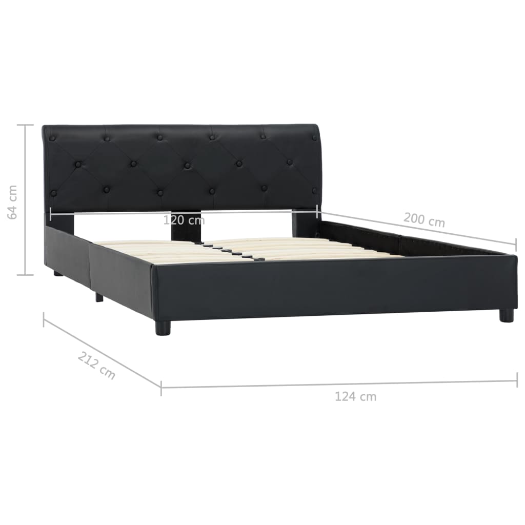 Giroletto Nero in Similpelle 120x200 cm