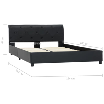 Giroletto Nero in Similpelle 120x200 cm