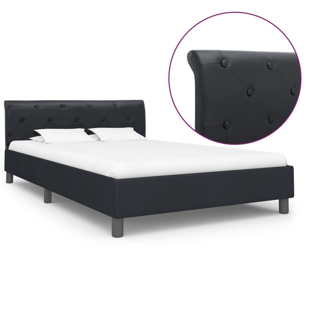 Giroletto Nero in Similpelle 140x200 cm