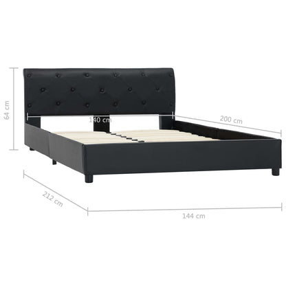 Giroletto Nero in Similpelle 140x200 cm