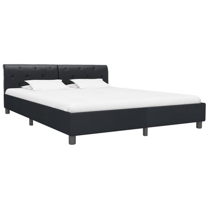 Giroletto Nero in Similpelle 160x200 cm | homemem39