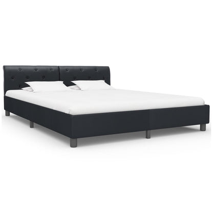 Giroletto Nero in Similpelle 160x200 cm | homemem39