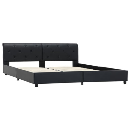 Giroletto Nero in Similpelle 160x200 cm