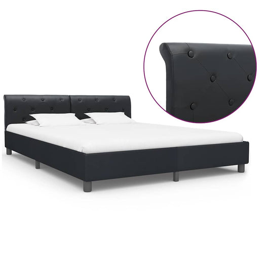 Giroletto Nero in Similpelle 180x200 cm