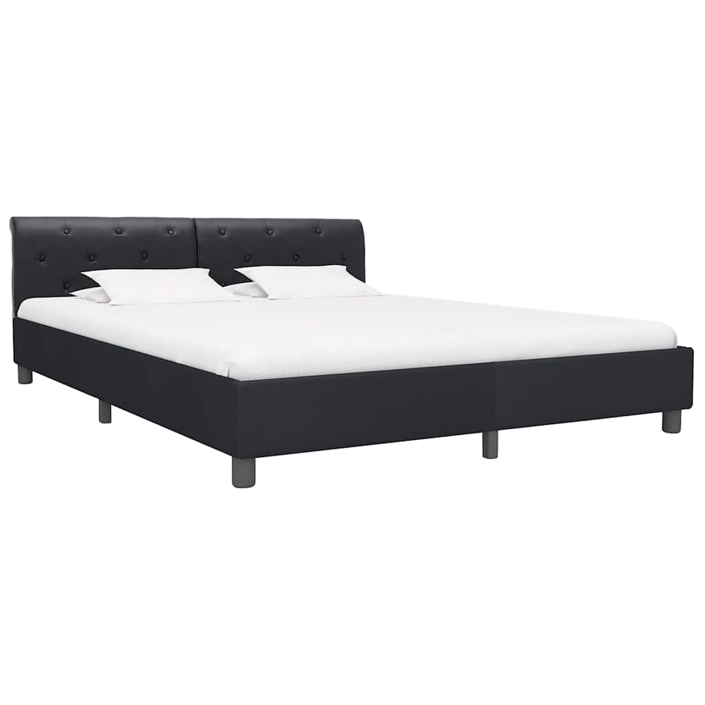 Giroletto Nero in Similpelle 180x200 cm