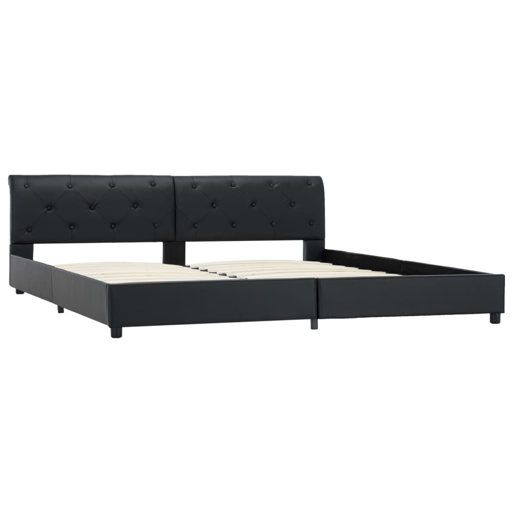 Giroletto Nero in Similpelle 180x200 cm