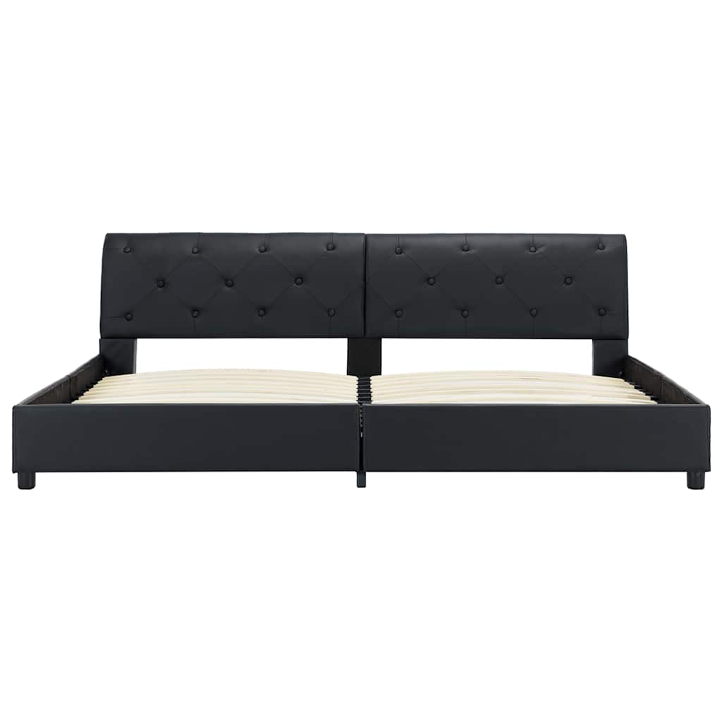 Giroletto Nero in Similpelle 180x200 cm