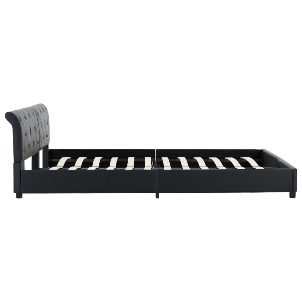 Giroletto Nero in Similpelle 180x200 cm