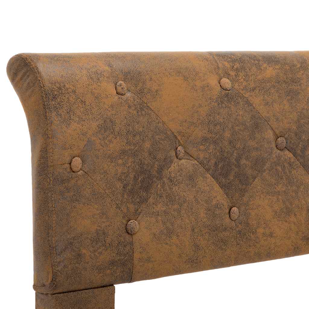 Giroletto Marrone in Similpelle Scamosciata 180x200 cm
