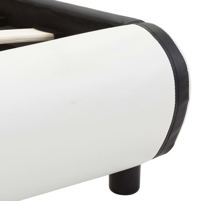 Giroletto con Cassetti Bianco in Similpelle 140x200 cm | homemem39