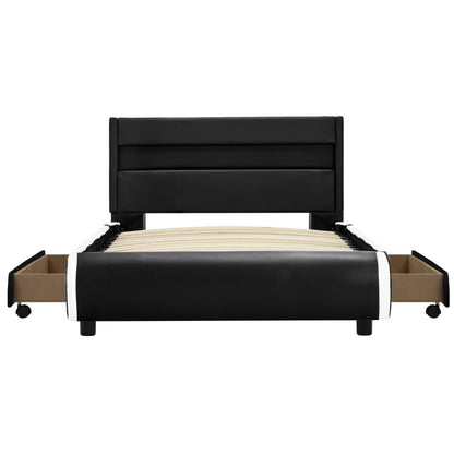 Giroletto con LED Nero in Similpelle 100x200 cm