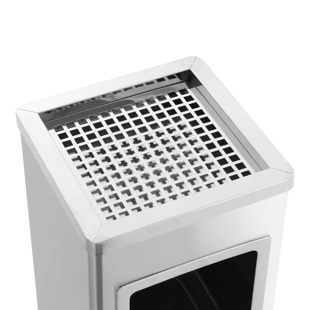Pattumiera con Posacenere da Albergo 36 L Acciaio Inox | homemem39
