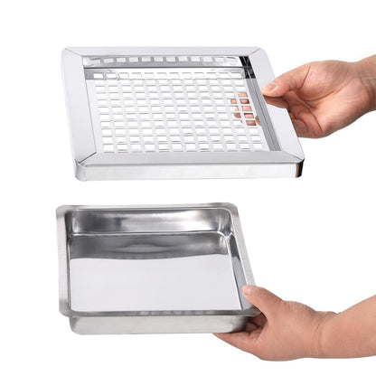 Pattumiera con Posacenere da Albergo 36 L Acciaio Inox | homemem39