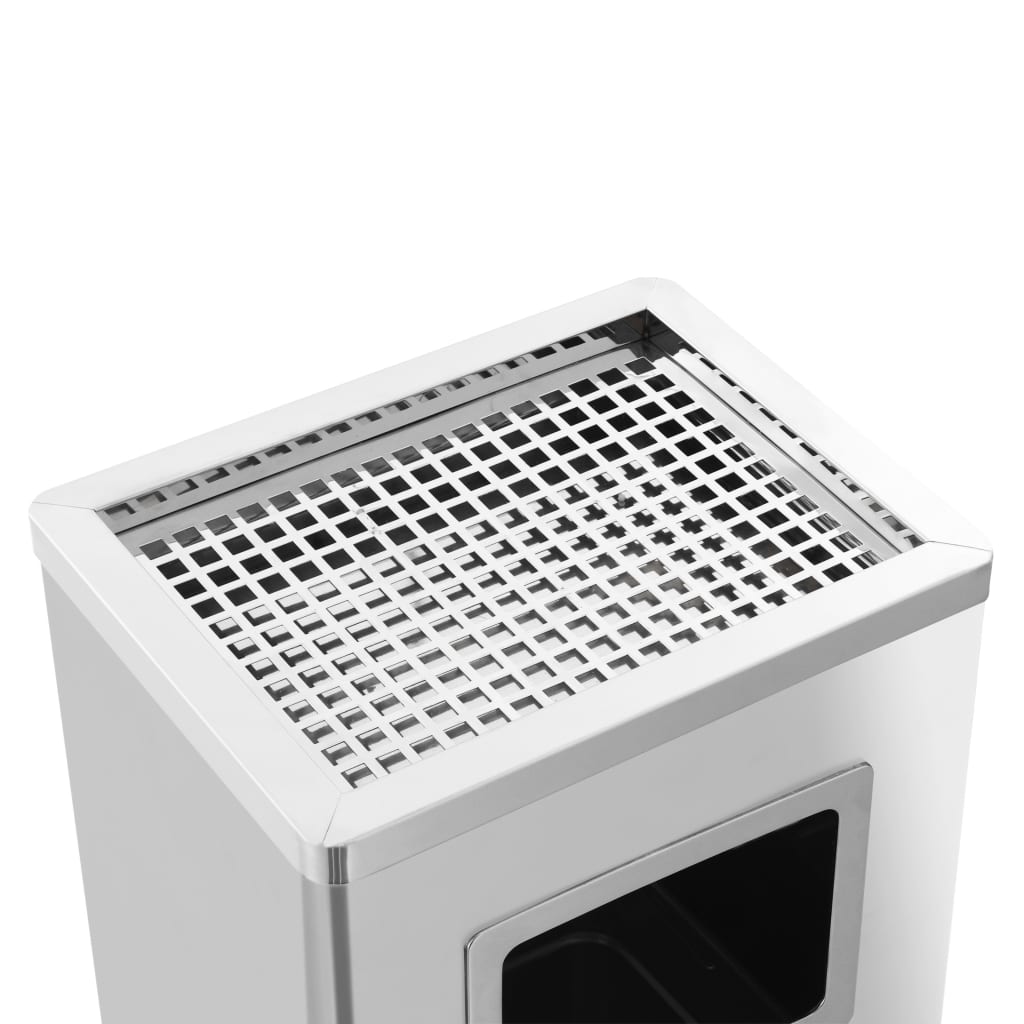 Pattumiera con Posacenere da Albergo 45 L Acciaio Inox | homemem39