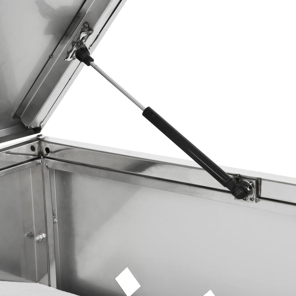 Copribidone per Spazzatura Doppio 240 L in Acciaio Inox - homemem39