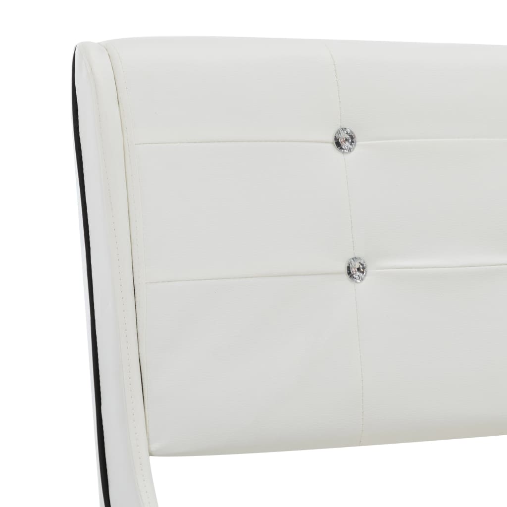 Letto e Materasso MemoryFoam Bianco in Similpelle 120x200cm - homemem39