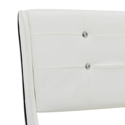 Letto e Materasso MemoryFoam Bianco in Similpelle 120x200cm - homemem39