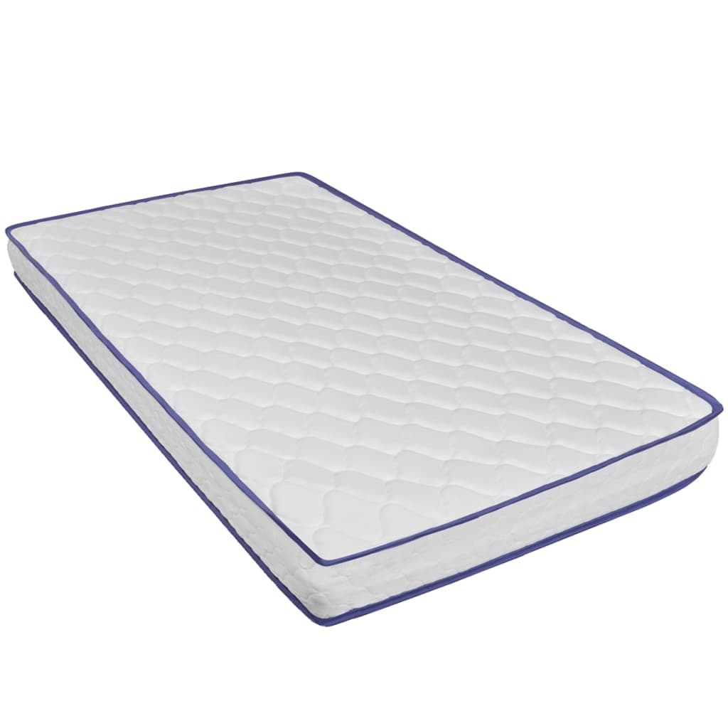 Letto con Materasso Memory Foam Bianco in Similpelle 140x200 cm - homemem39