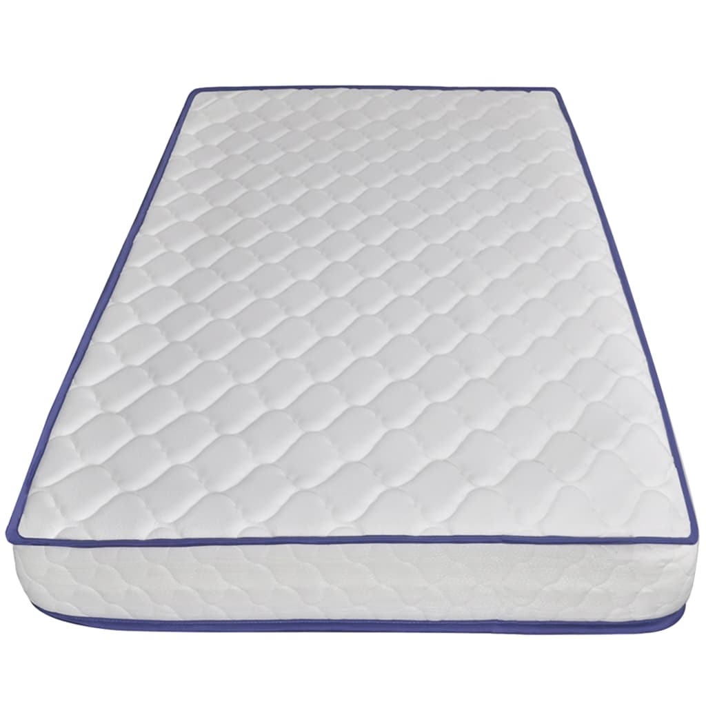 Letto con Materasso Memory Foam Bianco in Similpelle 140x200 cm - homemem39