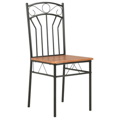 Sedie per Sala da Pranzo 2 pz Marroni in MDF | homemem39