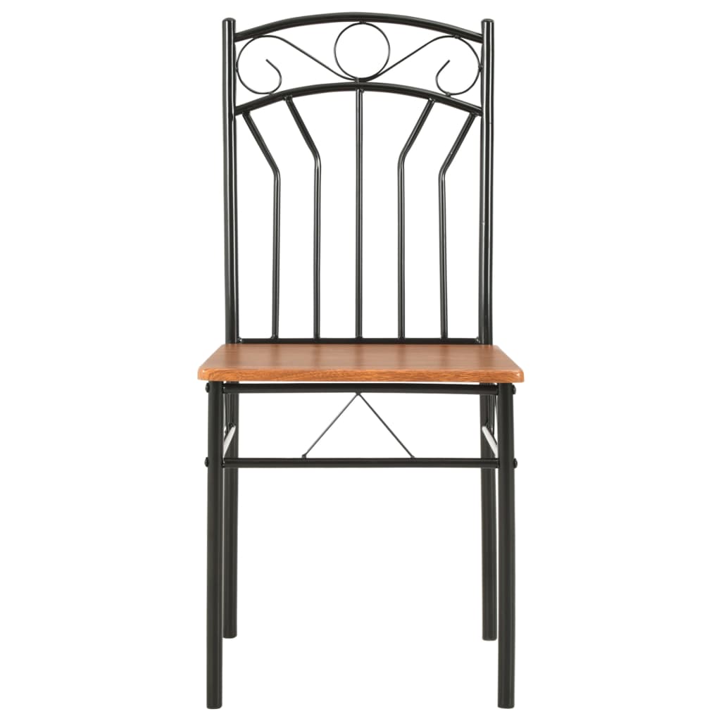 Sedie per Sala da Pranzo 2 pz Marroni in MDF | homemem39