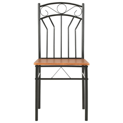 Sedie per Sala da Pranzo 2 pz Marroni in MDF | homemem39