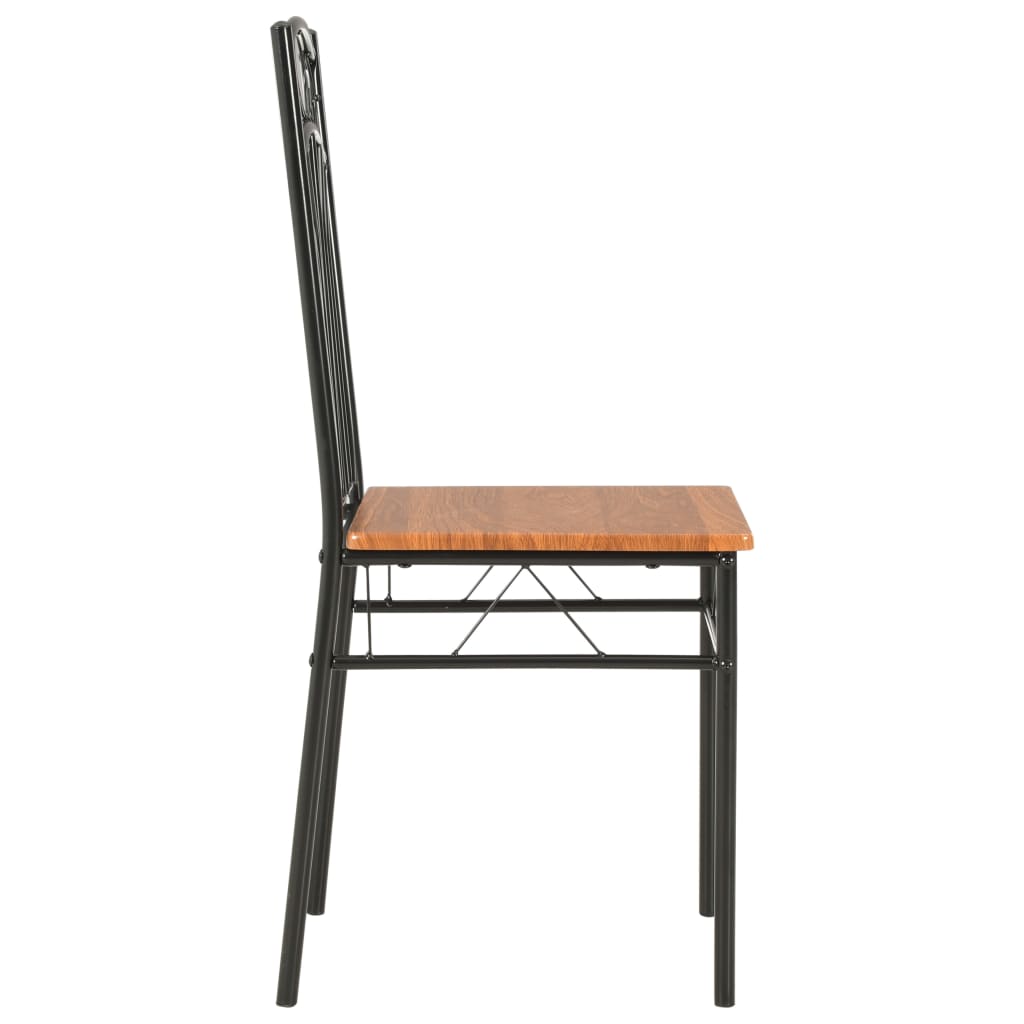 Sedie per Sala da Pranzo 2 pz Marroni in MDF | homemem39