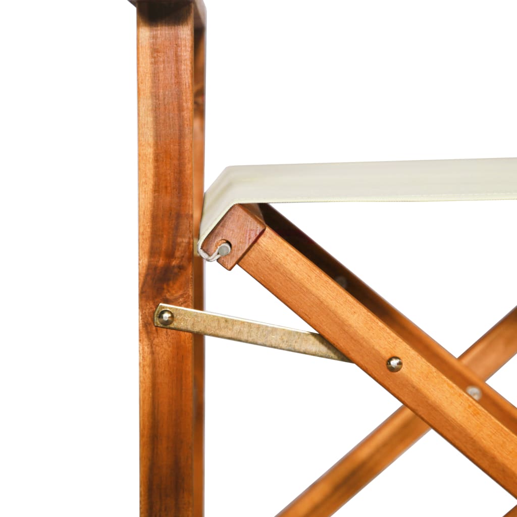 Sedie da Regista 2 pz in Legno Massello di Acacia | homemem39