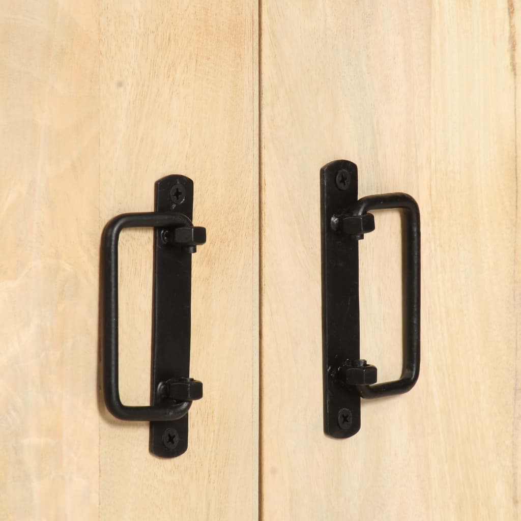 Libreria a 4 Livelli Legno Massello di Mango 124x30x180 cm | homemem39