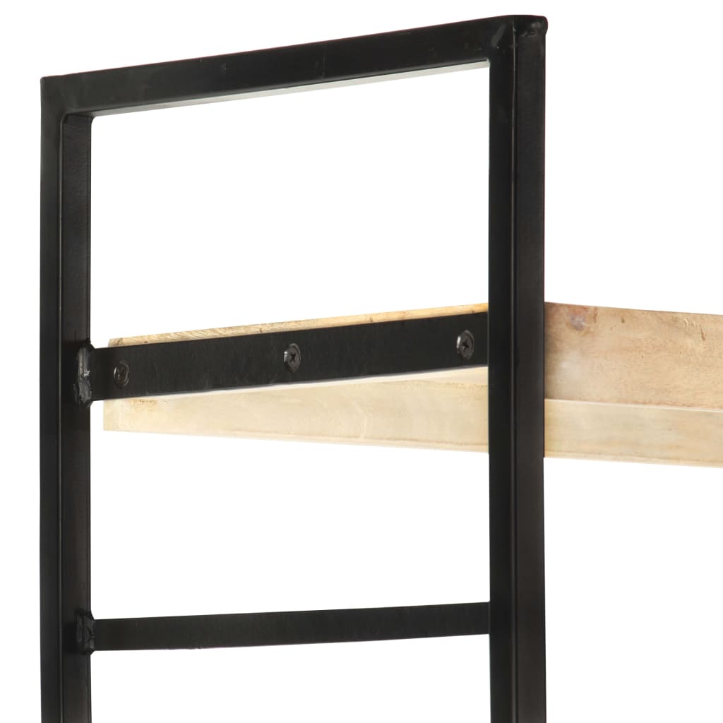 Libreria a 4 Livelli Legno Massello di Mango 124x30x180 cm | homemem39