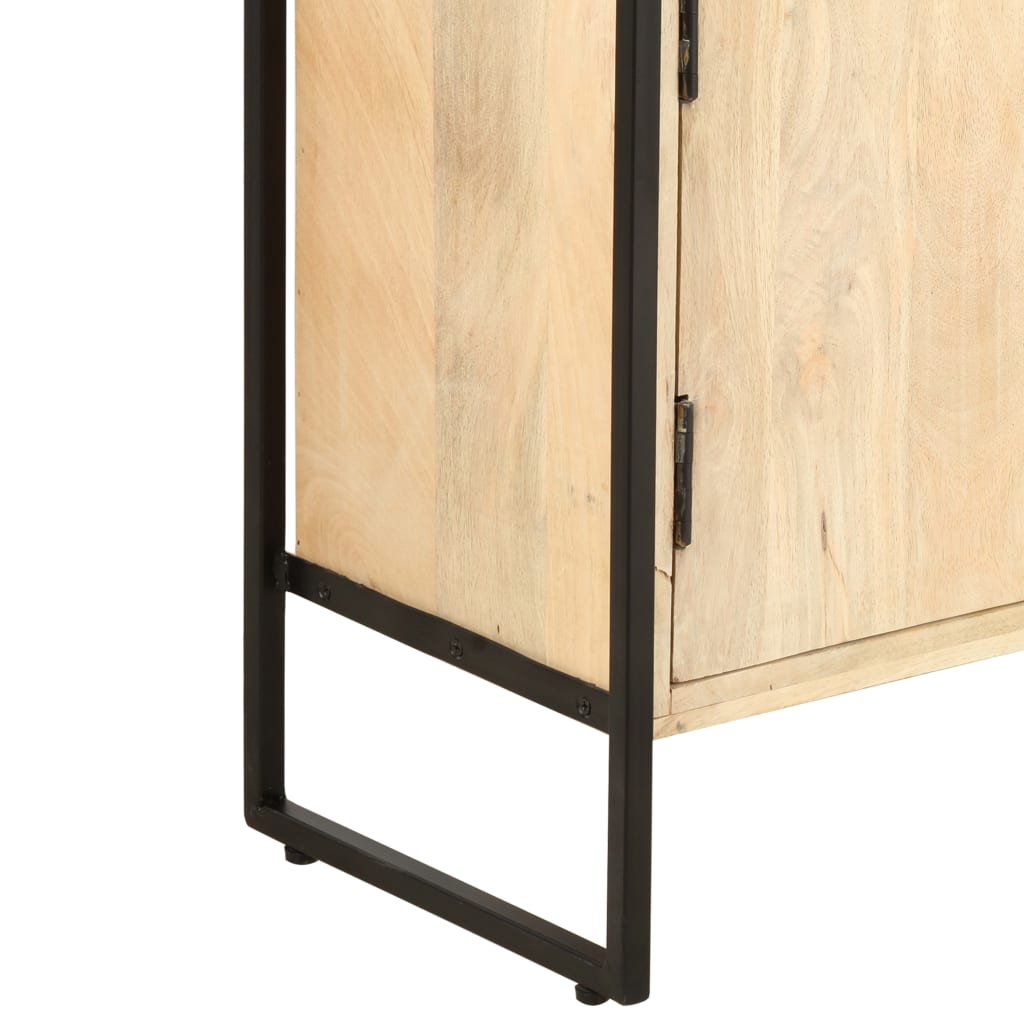 Libreria a 4 Livelli Legno Massello di Mango 124x30x180 cm | homemem39