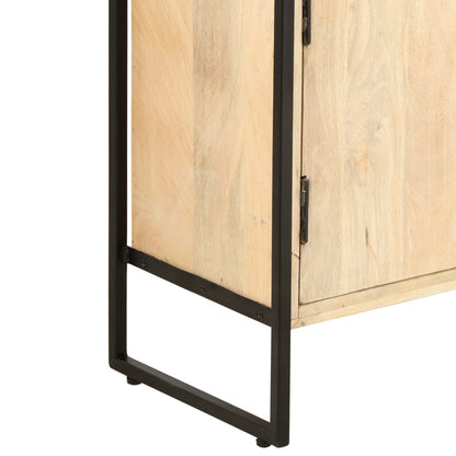 Libreria a 4 Livelli Legno Massello di Mango 124x30x180 cm | homemem39