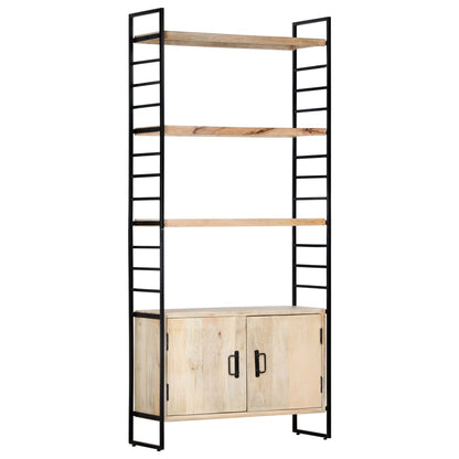 Libreria a 4 Livelli 80x30x180 cm in Legno Massello di Mango | homemem39