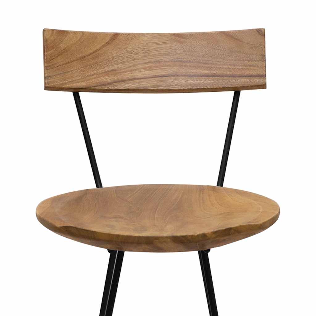 Sgabelli da Bar 2 pz in Legno Massello di Teak | homemem39