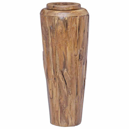 Vaso Decorativo 40x100 cm in Legno Massello di Teak