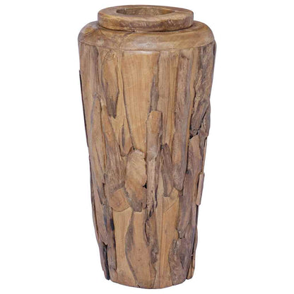 Vaso Decorativo 40x80 cm in Legno Massello di Teak