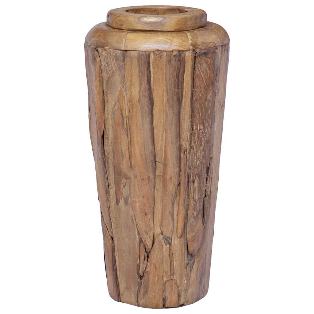 Vaso Decorativo 40x80 cm in Legno Massello di Teak