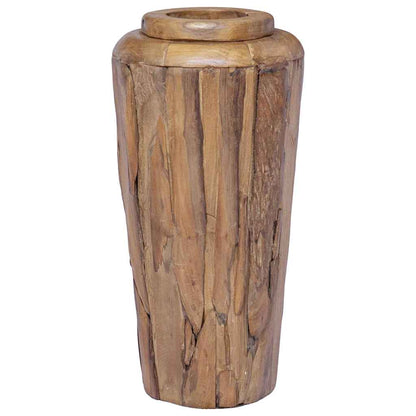 Vaso Decorativo 40x80 cm in Legno Massello di Teak