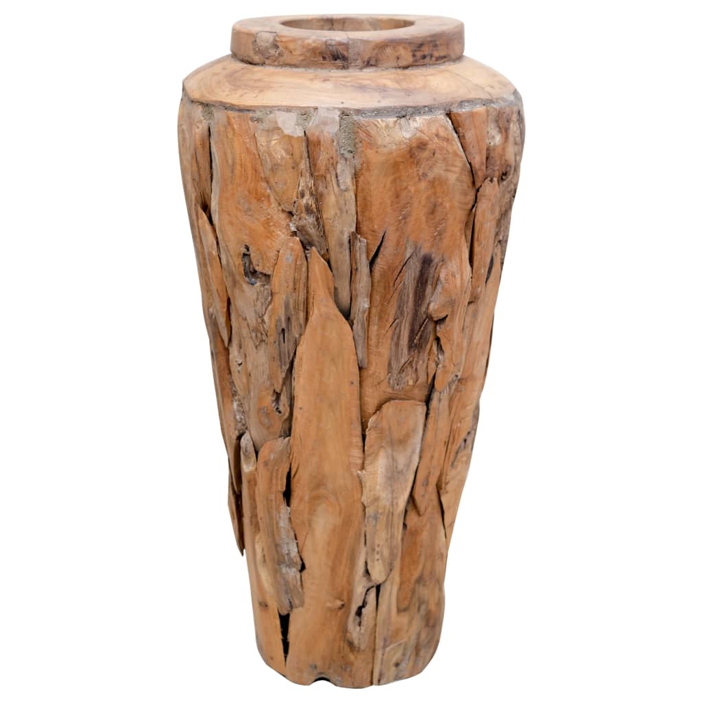 Vaso Decorativo 40x60 cm in Legno Massello di Teak