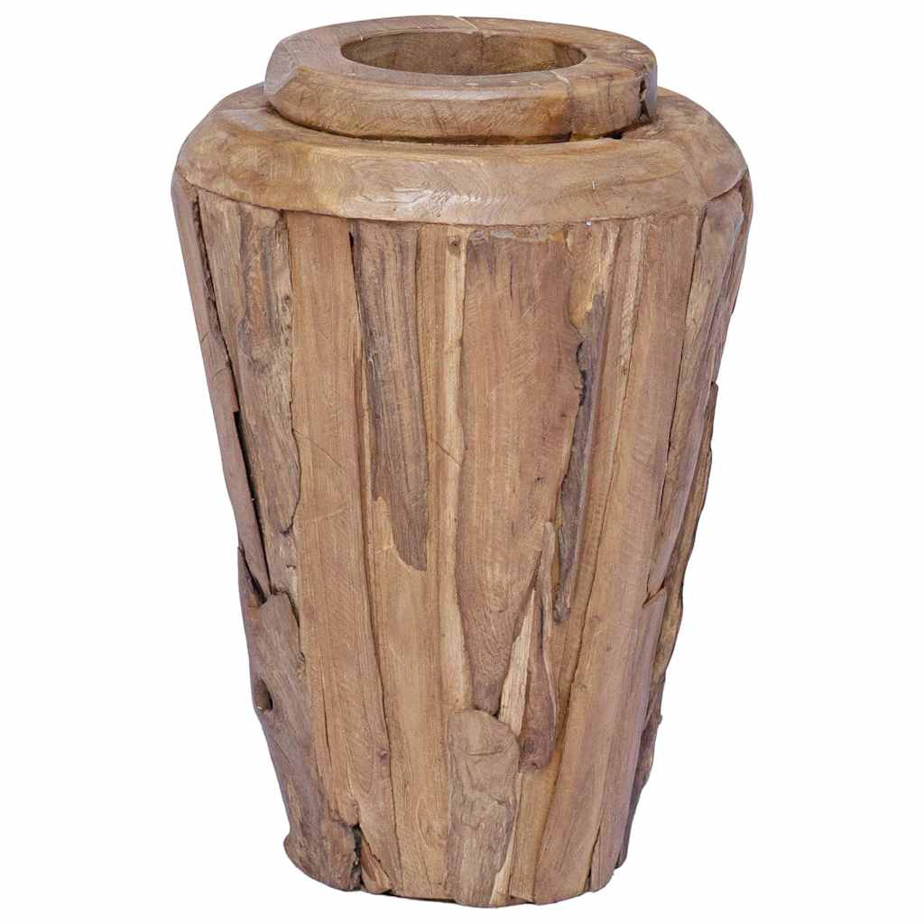 Vaso Decorativo 40x60 cm in Legno Massello di Teak