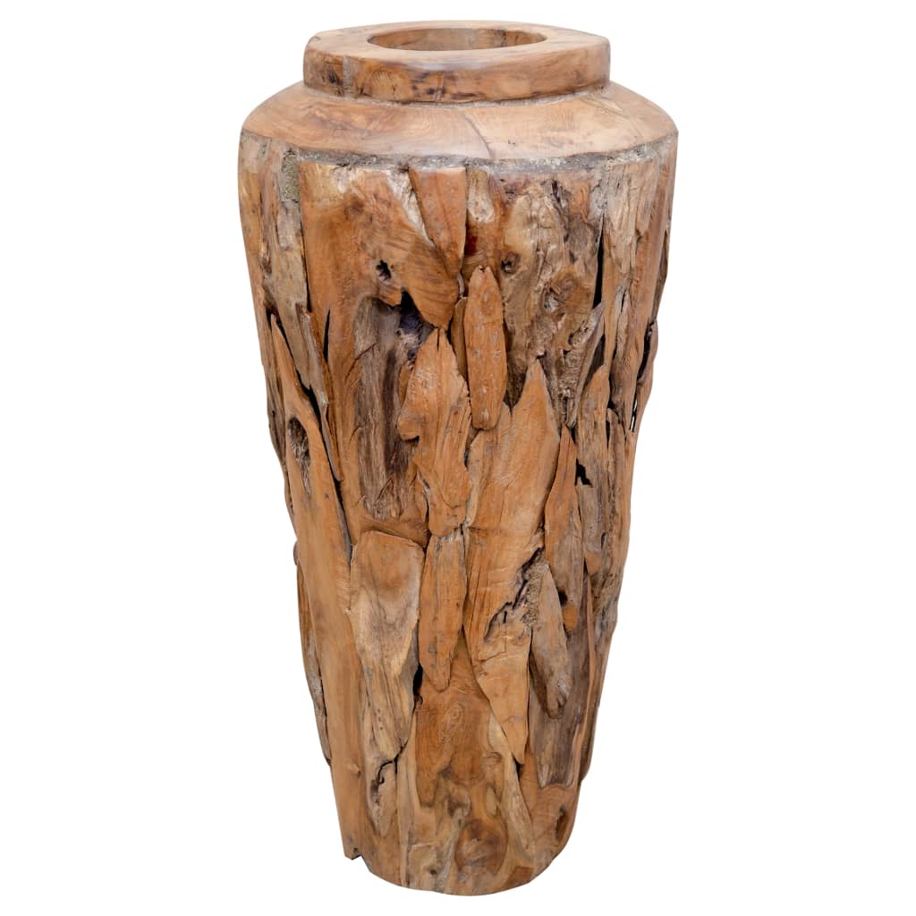 Vaso Decorativo 40x60 cm in Legno Massello di Teak