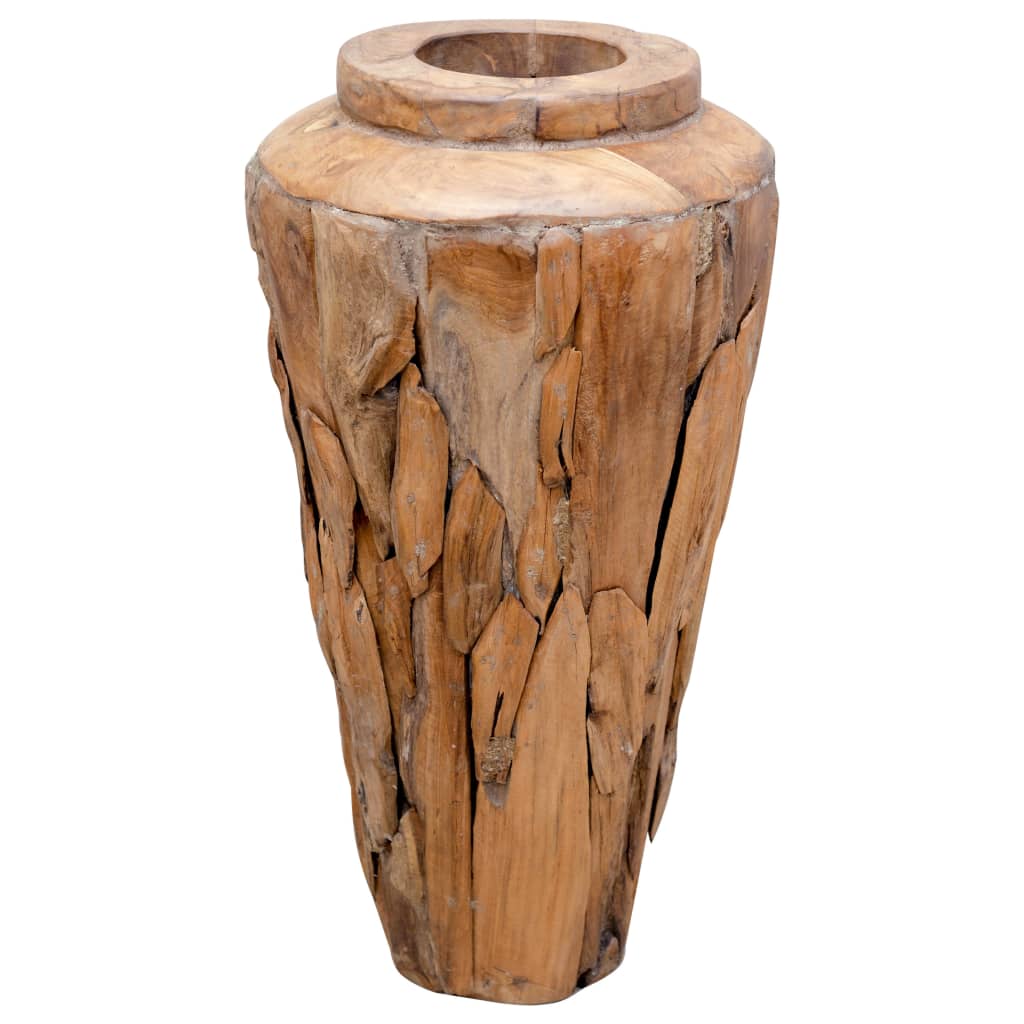 Vaso Decorativo 40x60 cm in Legno Massello di Teak