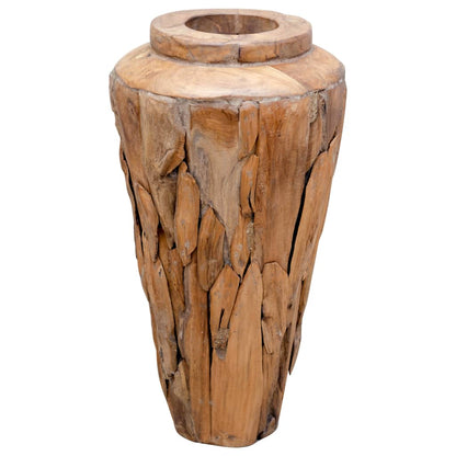 Vaso Decorativo 40x60 cm in Legno Massello di Teak