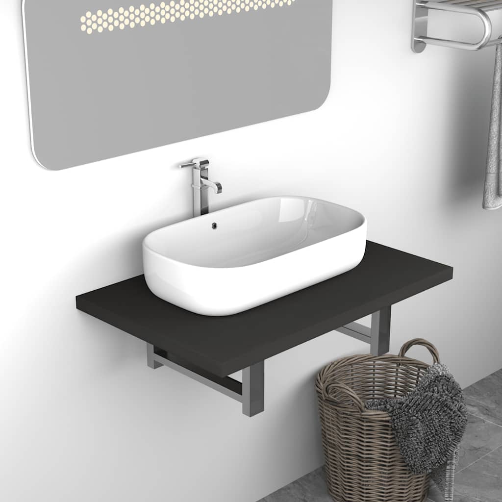 Mobile da Bagno Grigio 60x40x16,3 cm | homemem39