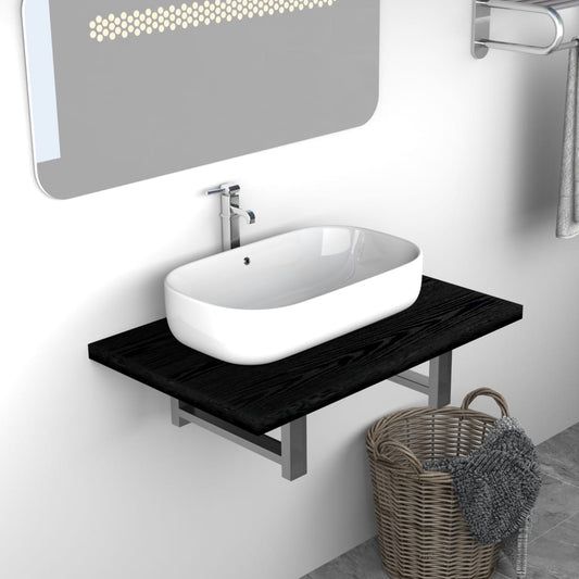Mobile da Bagno Nero 60x40x16,3 cm | homemem39