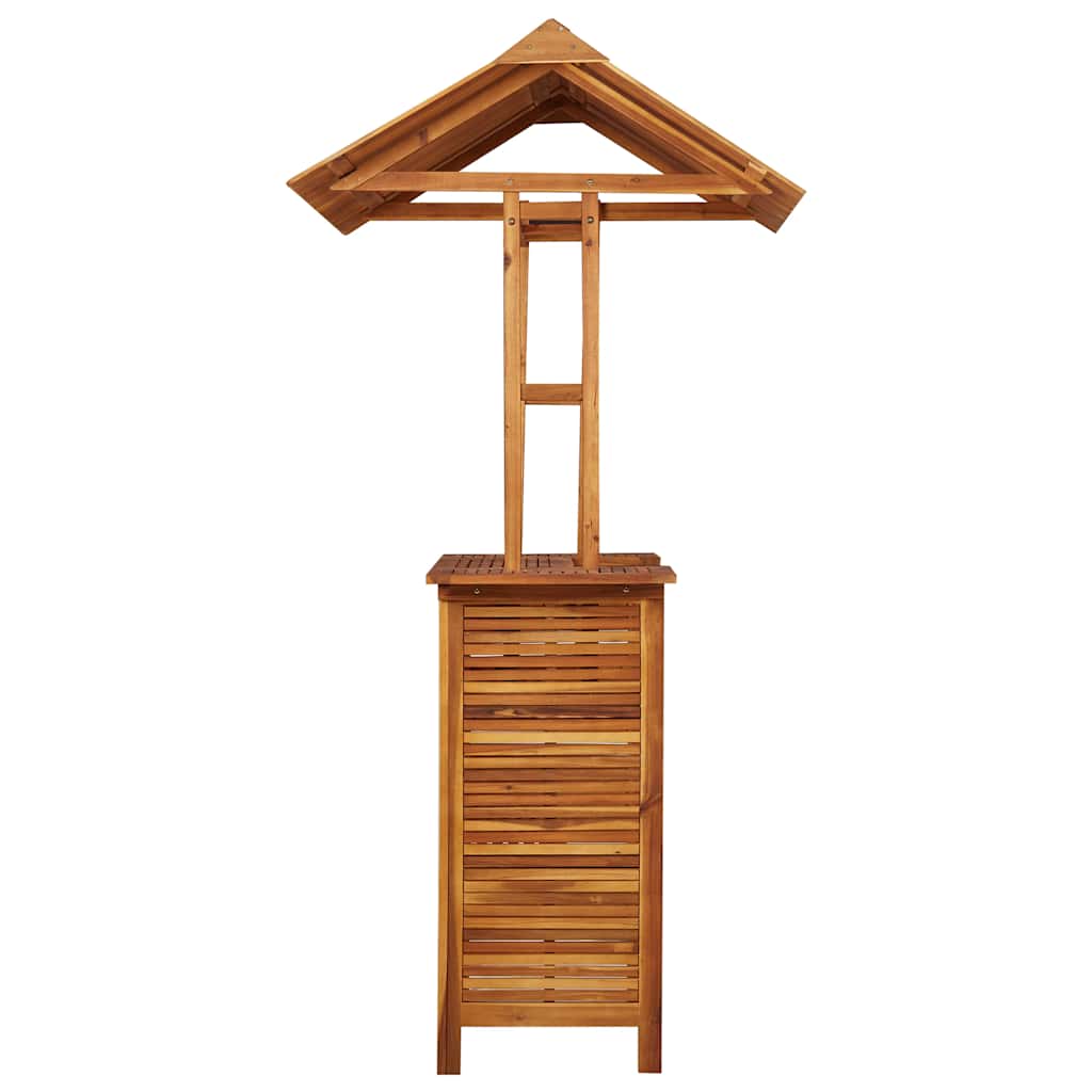 Tavolo Bar Esterno con Tetto 113x106x217cm Massello di Acacia | homemem39