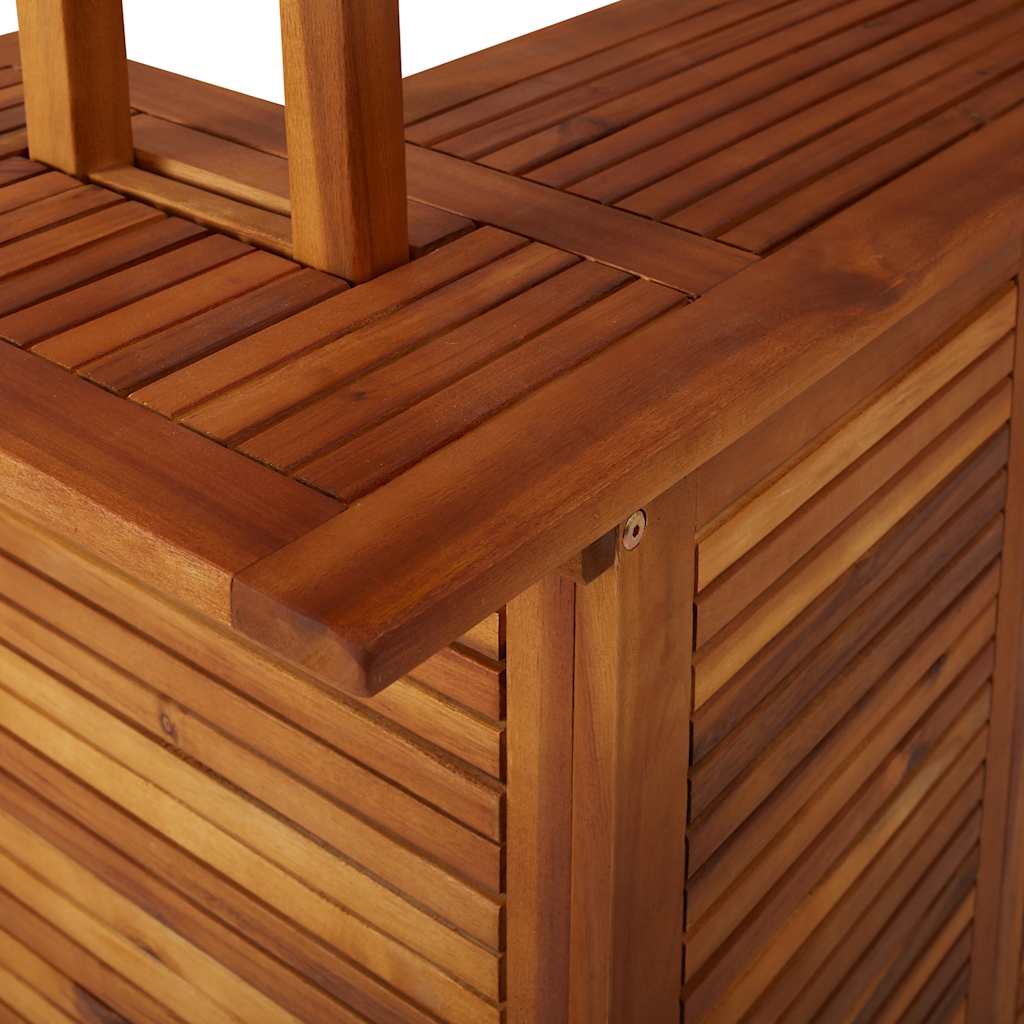 Tavolo Bar Esterno con Tetto 113x106x217cm Massello di Acacia | homemem39