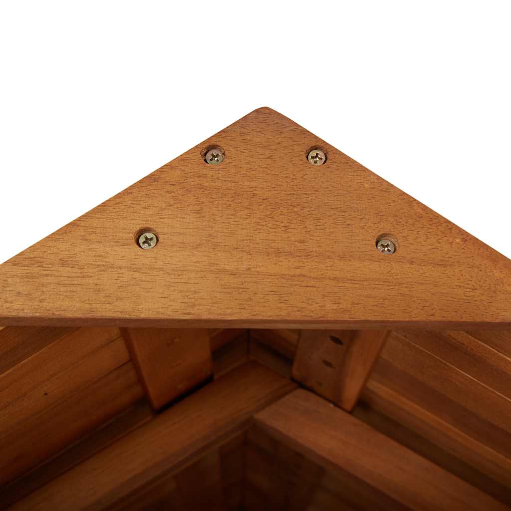 Tavolo Bar Esterno con Tetto 113x106x217cm Massello di Acacia | homemem39